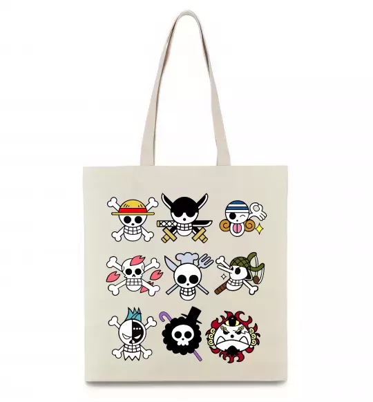 Эко-сумка One piece мітки Бежевый фото