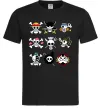 Мужская футболка One piece мітки Черный Мужская футболка One piece мітки Черный фото