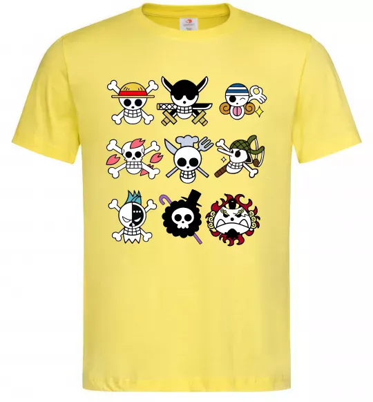Мужская футболка One piece мітки Лимонный фото