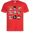 Мужская футболка One piece мітки Красный Мужская футболка One piece мітки Красный фото