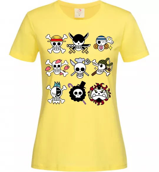 Женская футболка One piece мітки Лимонный фото