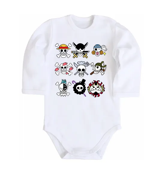 Дитячий бодік One piece мітки Білий фото