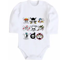 Детский боди One piece мітки Белый фото