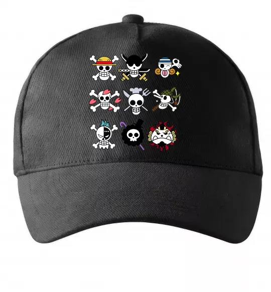 Кепка One piece мітки Чорний фото