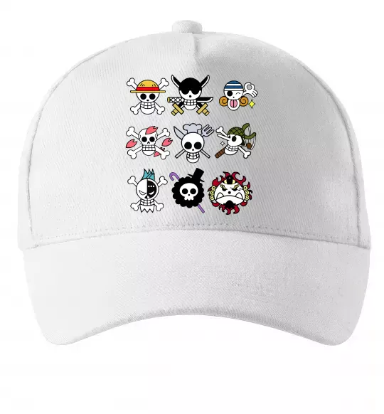 Кепка One piece мітки Білий фото