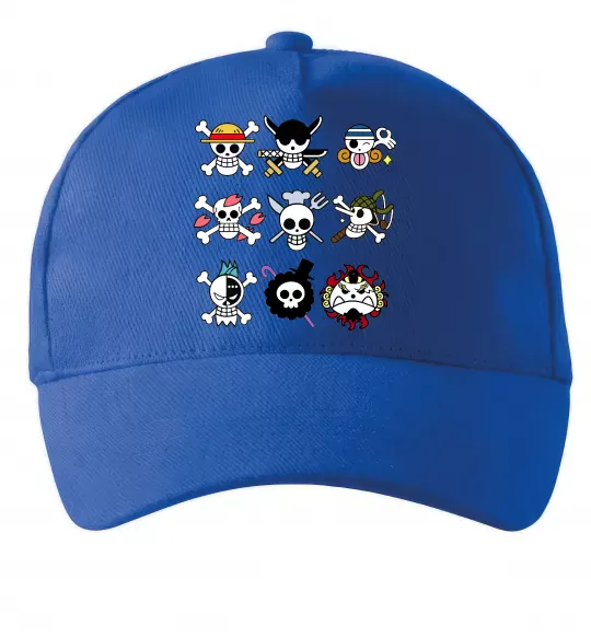 Кепка One piece мітки Яскраво-синій фото