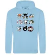 Мужская толстовка (худи) One piece мітки Голубой фото