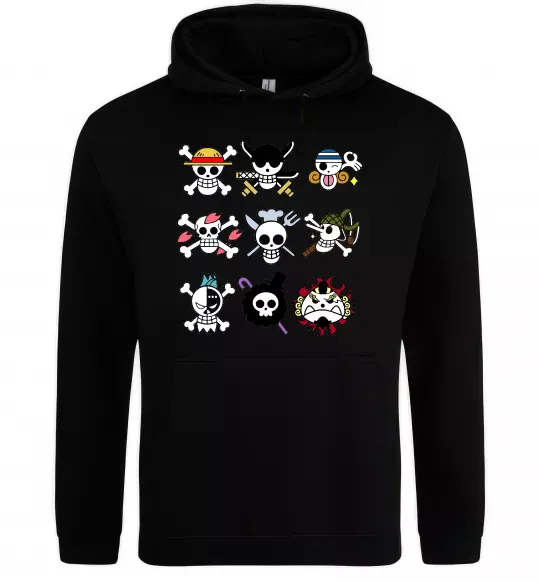 Женская толстовка (худи) One piece мітки Черный фото