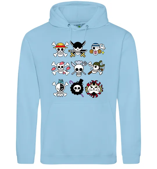 Женская толстовка (худи) One piece мітки Голубой фото