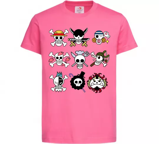 Детская футболка One piece мітки Ярко-розовый фото