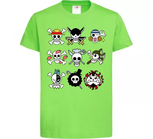 Детская футболка One piece мітки Лаймовый фото