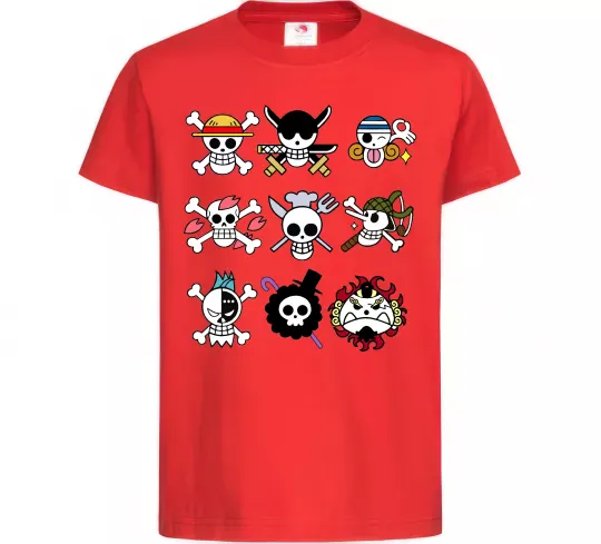 Детская футболка One piece мітки Красный фото