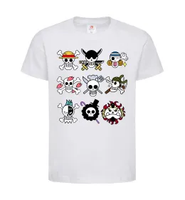 Детская футболка One piece мітки Белый фото