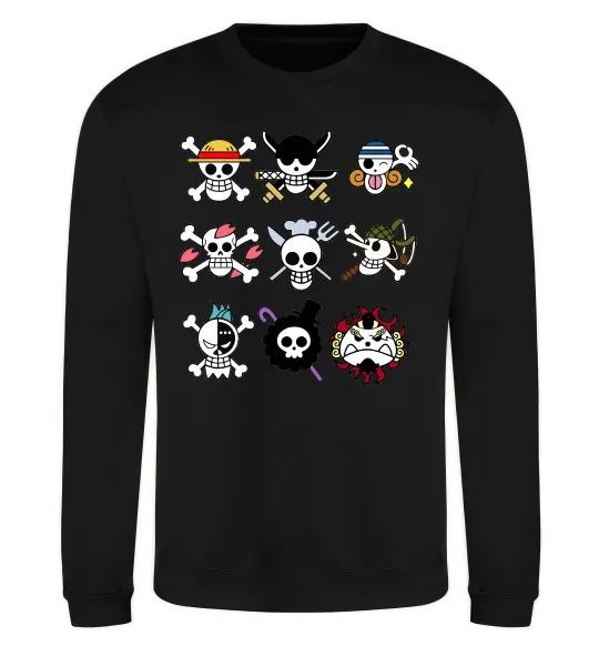 Свитшот One piece мітки Черный фото