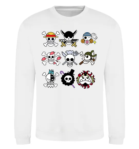 Свитшот One piece мітки Белый фото