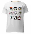 Мужская премиум футболка One piece мітки Белый фото