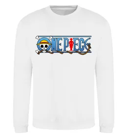 Свитшот One piece лого Белый фото