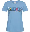 Женская футболка One piece лого Голубой фото