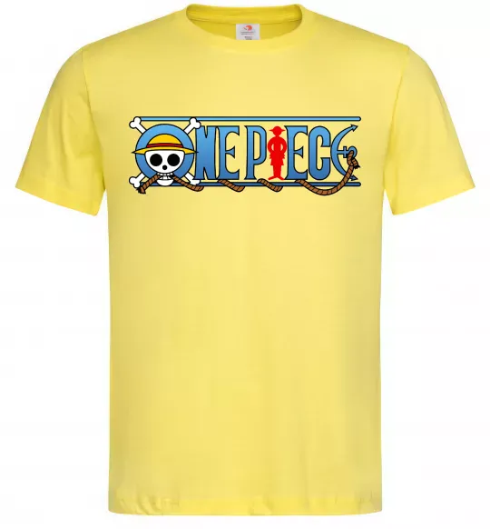Мужская футболка One piece лого Лимонный фото