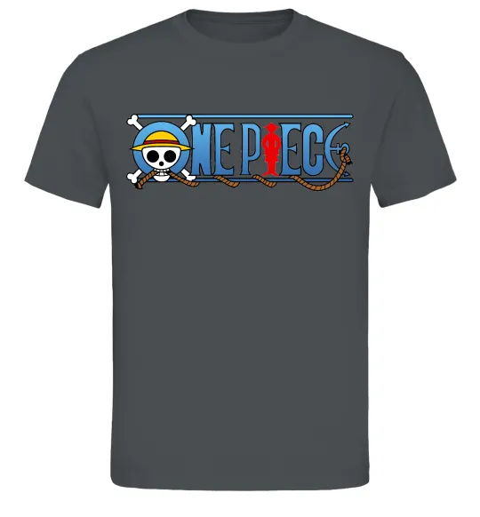 Мужская футболка One piece лого Графит фото