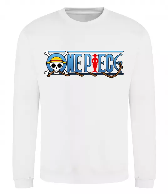 Свитшот One piece лого Белый фото