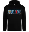 Мужская толстовка (худи) One piece лого Черный фото