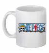 Чашка керамическая One piece лого Белый фото