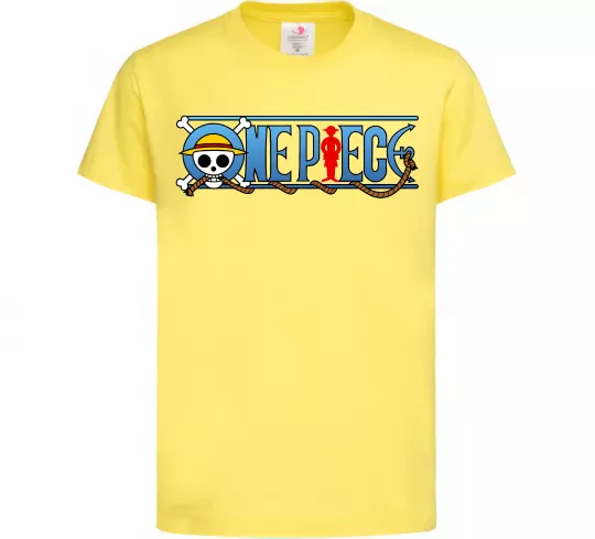 Детская футболка One piece лого Лимонный фото
