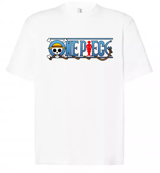 Футболка Оверсайз One piece лого Білий фото