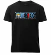 Чоловіча преміум футболка One piece лого Чорний Чоловіча преміум футболка One piece лого Чорний фото