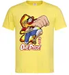 Мужская футболка Luffy punch Лимонный фото