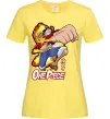 Женская футболка Luffy punch Лимонный фото
