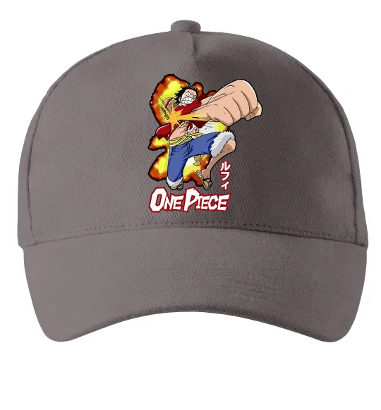 Кепка Luffy punch Серый фото