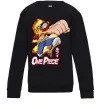 Детский Свитшот Luffy punch Черный фото