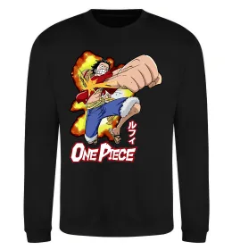 Свитшот Luffy punch Черный фото