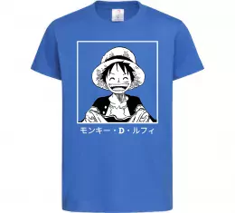 Детская футболка Monkey D. Luffy Ярко-синий фото