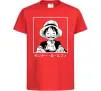 Дитяча футболка Monkey D. Luffy Червоний фото