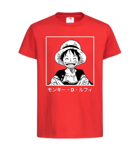 Детская футболка Monkey D. Luffy Красный фото