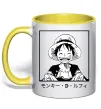 Чашка с цветной ручкой Monkey D. Luffy Солнечно желтый Чашка с цветной ручкой Monkey D. Luffy Солнечно желтый фото