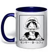 Чашка с цветной ручкой Monkey D. Luffy Глубокий темно-синий Чашка с цветной ручкой Monkey D. Luffy Глубокий темно-синий фото