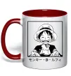 Чашка с цветной ручкой Monkey D. Luffy Красный Чашка с цветной ручкой Monkey D. Luffy Красный фото