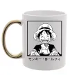 Чашка с цветной ручкой Monkey D. Luffy Золото Чашка с цветной ручкой Monkey D. Luffy Золото фото