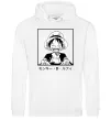 Мужская толстовка (худи) Monkey D. Luffy Белый фото