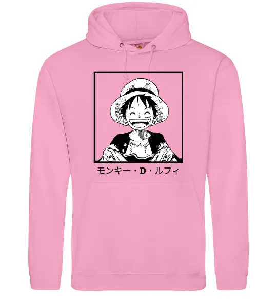Женская толстовка (худи) Monkey D. Luffy Розовый фото