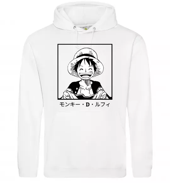 Женская толстовка (худи) Monkey D. Luffy Белый фото