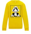 Детский Свитшот Monkey D. Luffy Солнечно желтый Детский Свитшот Monkey D. Luffy Солнечно желтый фото
