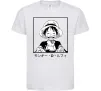 Дитяча футболка Monkey D. Luffy Білий фото