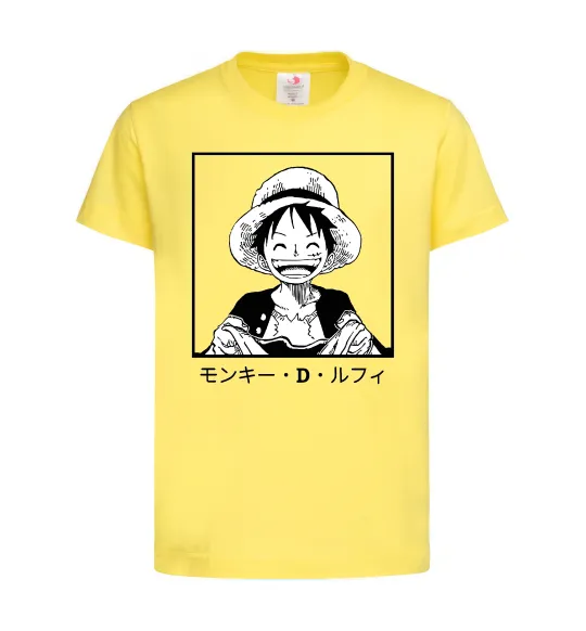 Детская футболка Monkey D. Luffy Лимонный фото