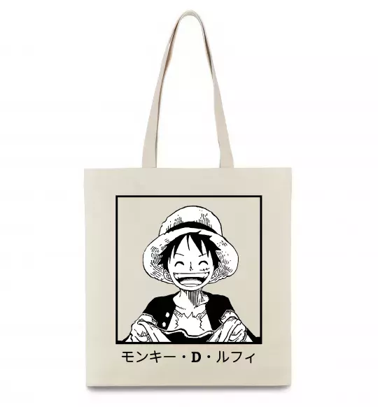 Еко-сумка Monkey D. Luffy Бежевий фото