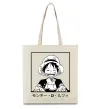 Еко-сумка Monkey D. Luffy Бежевий фото